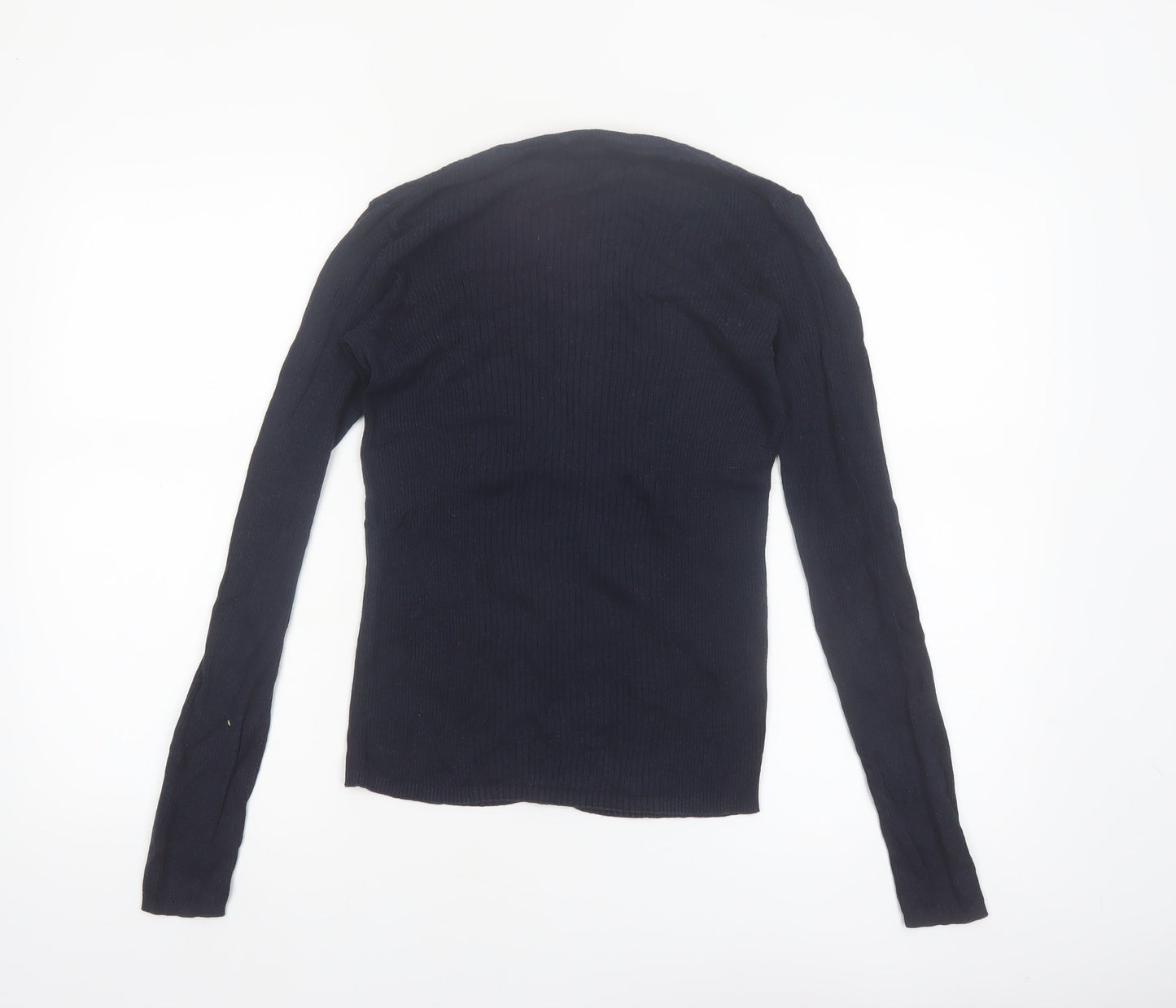 GAP Womens Navy Blue Medium Button-Up Cardigan Jumper