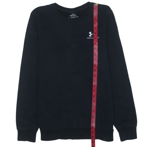 Under Armour Womens Black Small Crew Neck Pullover Sweatshirt