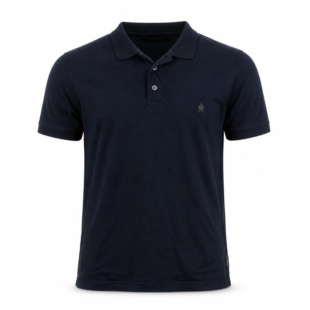 French Connection Men's Blue Cotton Polo Shirt Size L