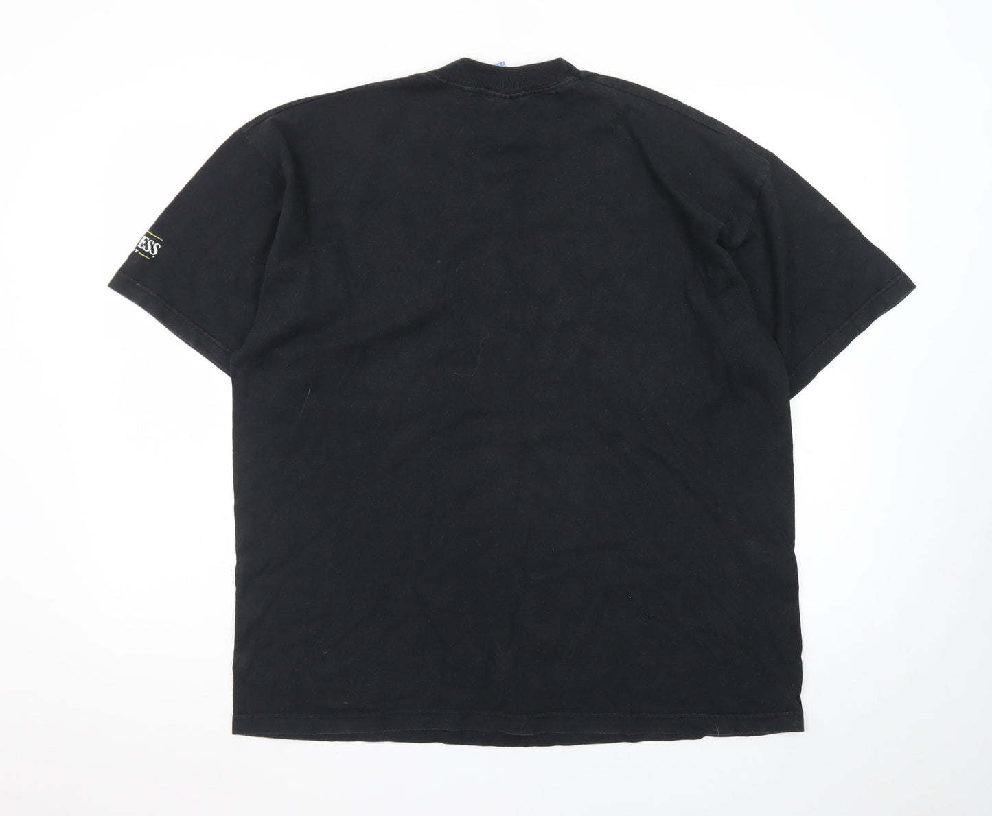 Fruit of the Loom Mens Black Guinness Beer Graphic XL T-Shirt