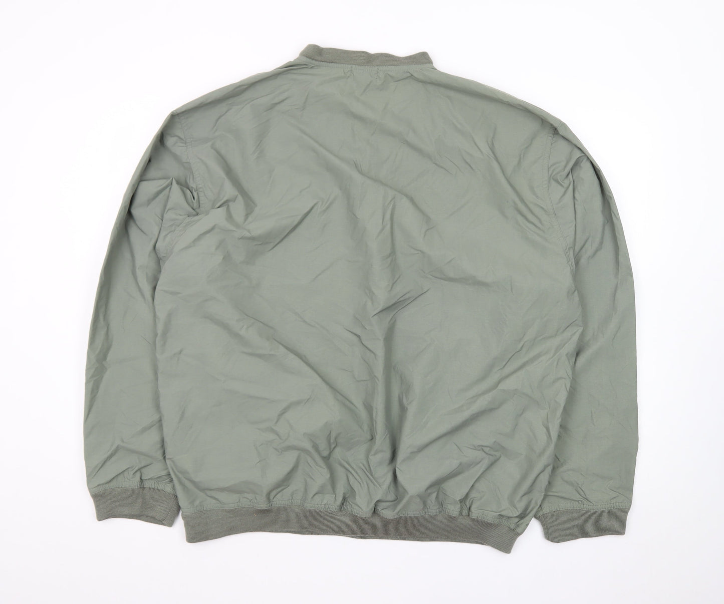 IZOD Men's Green V-Neck Nylon Pullover Sweatshirt Size L