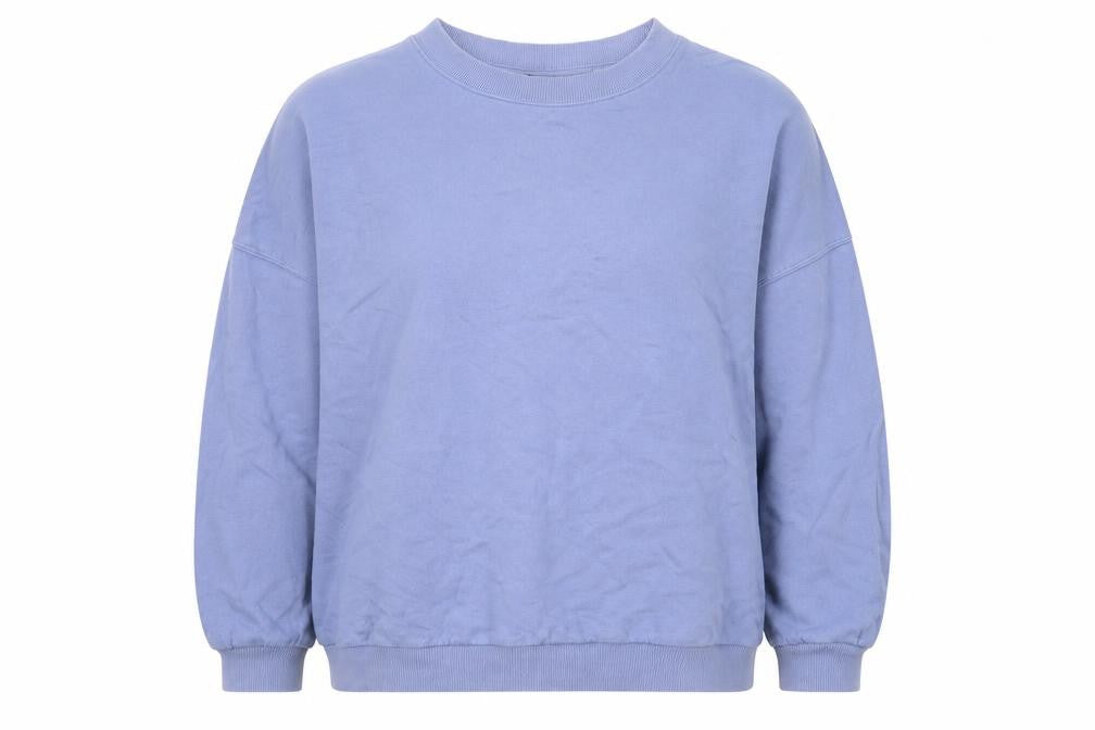 Next Women Blue Cotton Crew Neck Pullover Sweatshirt M