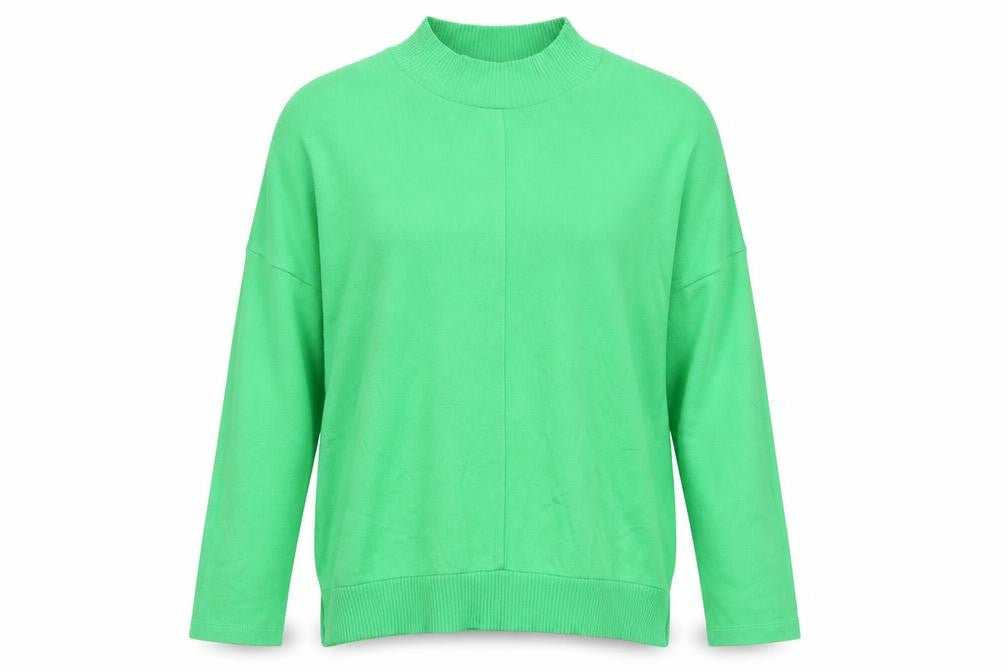 Next Women's Green Mock Neck Relaxed Fit Pullover Jumper M
