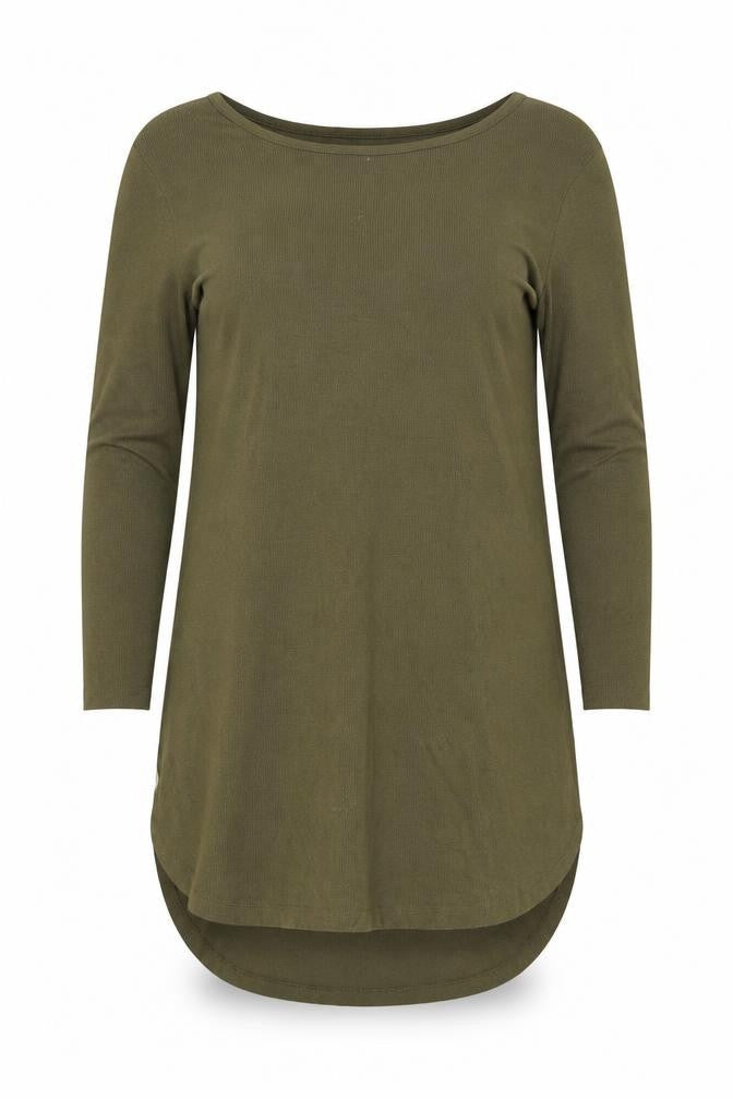 Simply Be Women Green Size 16 3/4 Sleeve Jersey T-Shirt Dress