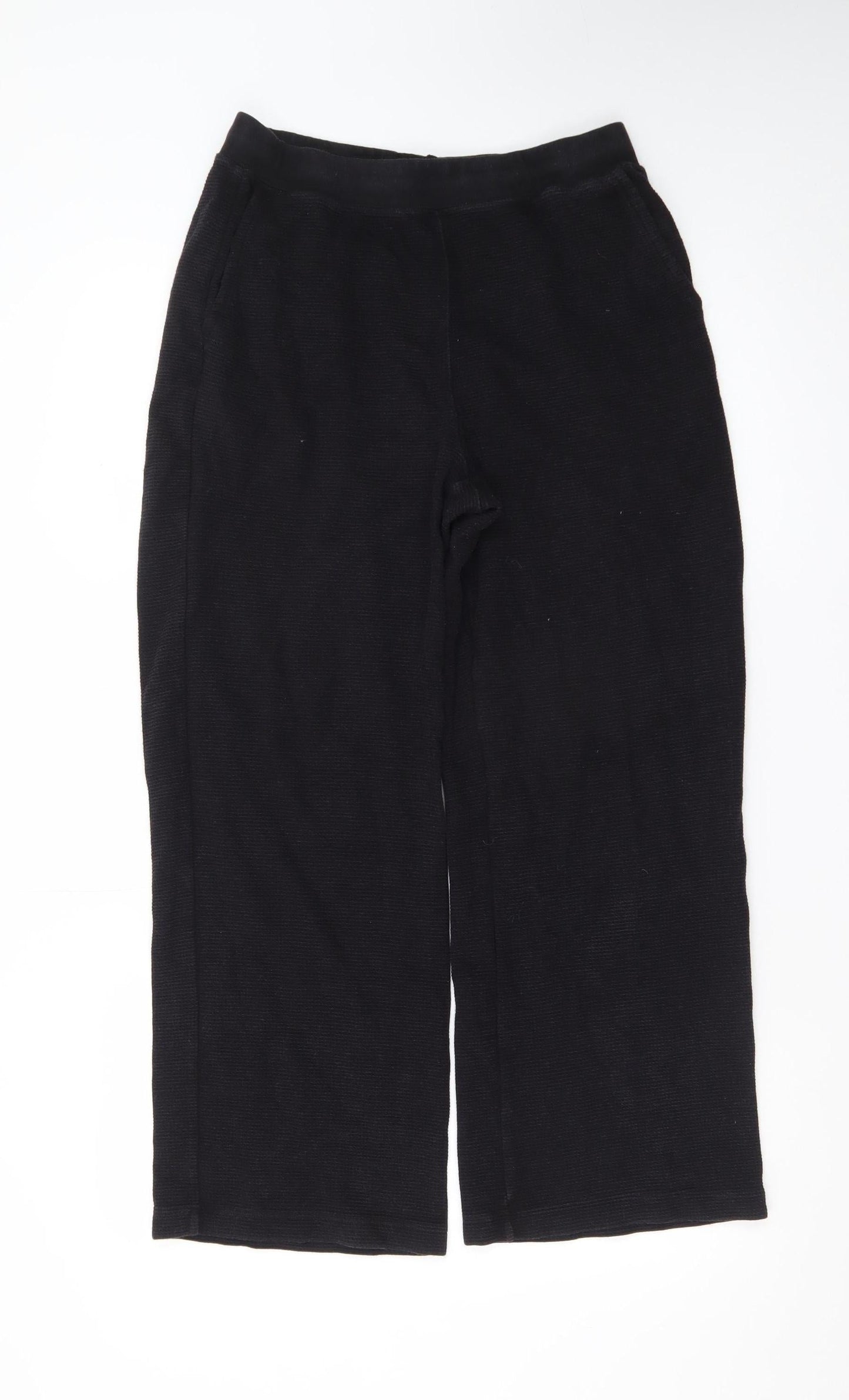 Uniqlo Men’s Black L Regular Fit Sweatpants with Elastic Waist