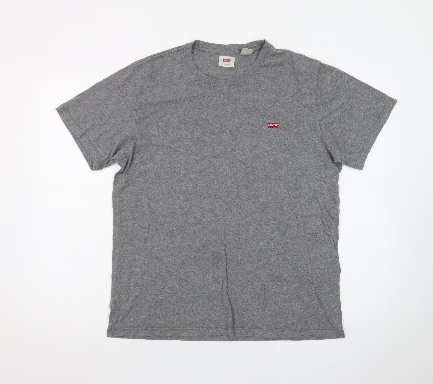 Levi's Men's Grey Crew Neck Short Sleeve Classic Cotton T-Shirt M
