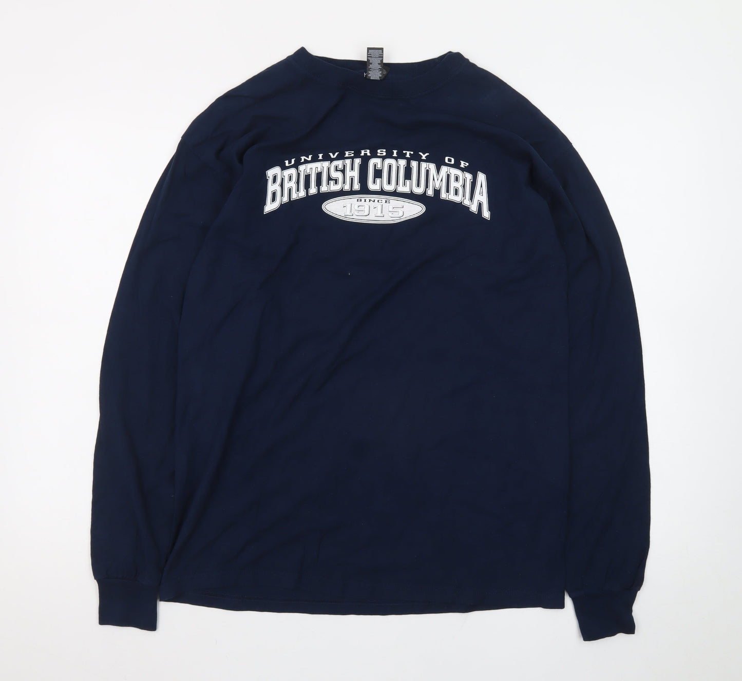 M&O Heavy Men's Navy University of British Columbia Long Sleeve T-Shirt Size M