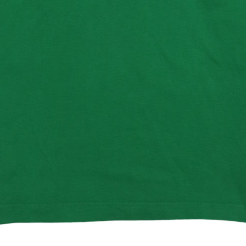 Adidas Men's Green Long Sleeve Crew Neck Sports T-Shirt Small