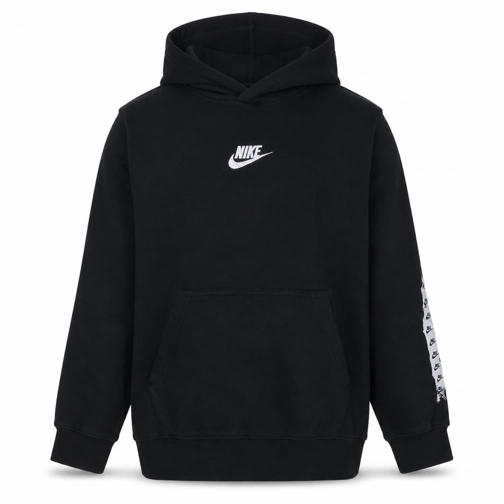 Nike Men's Black Pullover Hoodie M Logo Sports Fleece Sweatshirt