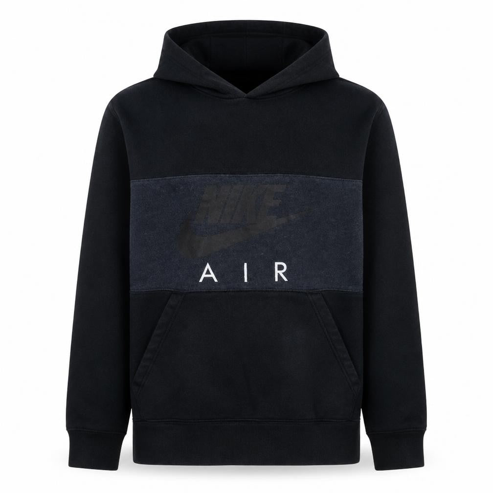Nike Men's Black Small Pullover Hoodie with Logo and Pocket