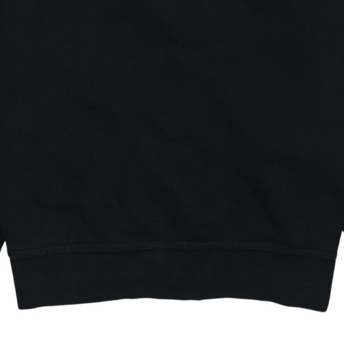 Nike Men's Black Crew Neck Fleece Sweatshirt Medium Regular Fit