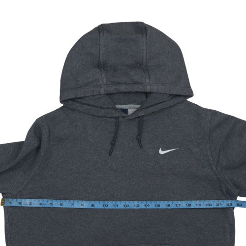 Nike Men's Grey Pullover Hoodie M Regular Fit Fleece Sweatshirt