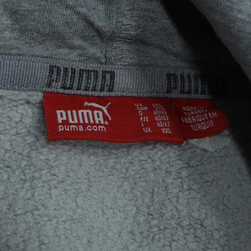Puma Mens Grey XXL Pullover Hoodie Fleece Logo Sportswear