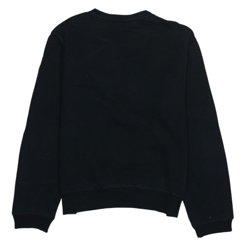 Dickies Mens Black Medium Pullover Sweatshirt Crew Neck Logo