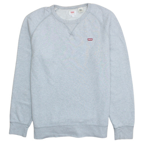 Levi's Men's Grey Crew Neck Pullover Sweatshirt Size M Regular Fit