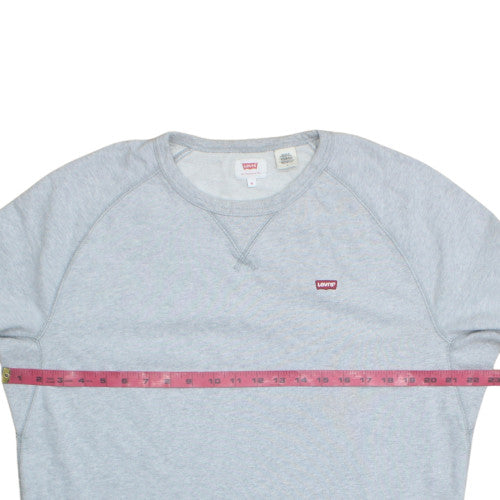 Levi's Men's Grey Crew Neck Pullover Sweatshirt Size M Regular Fit