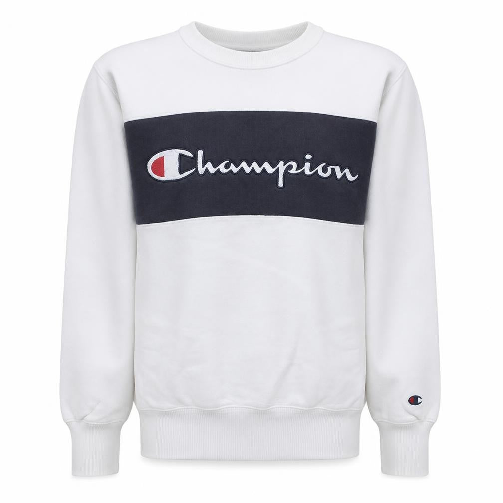 Champion Men's White XS Pullover Sweatshirt Crew Neck Logo Sports Style