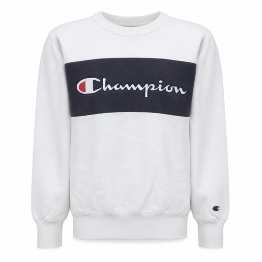 Champion Men's White XS Pullover Sweatshirt Crew Neck Logo Sports Style