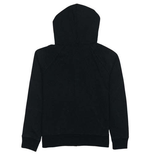 GAP Men Black Full Zip Hoodie M Logo Fleece Sweatshirt