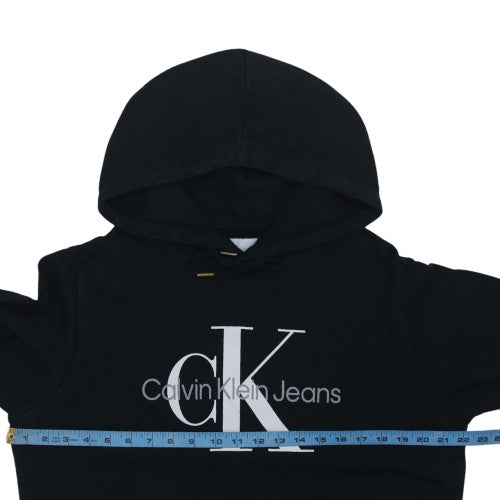 Calvin Klein Jeans Men's Black L Pullover Hoodie with Logo