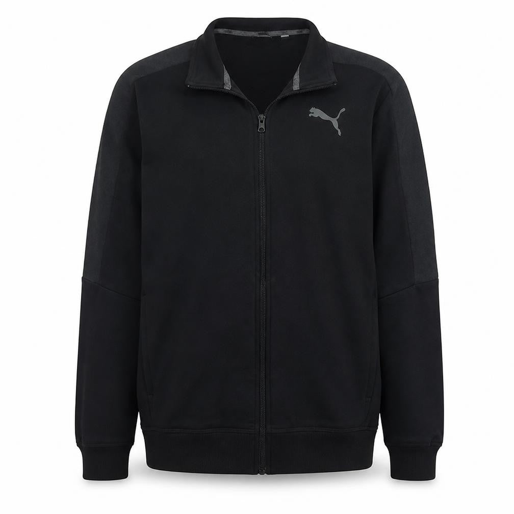 Puma Men's Black Full Zip Sweatshirt L Classic Athletic Style