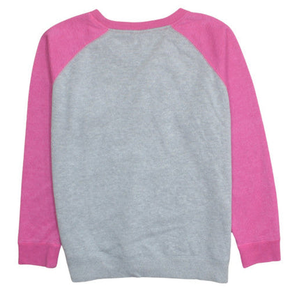 Champion Mens Grey Pink 2XL Pullover Crew Neck Sweatshirt