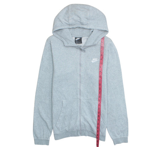 Nike Men's Grey Full Zip Hoodie S Regular Fit Sportswear