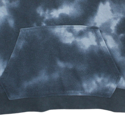 Champion Men’s Blue Tie-Dye Pullover Hoodie L Regular Fit Fleece