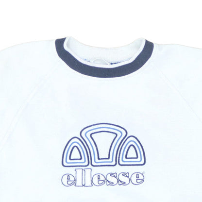 Additional view of Ellesse men’s white logo pullover sweatshirt, size L