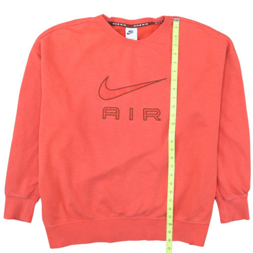 Nike Men's Red Air Logo Pullover Sweatshirt Size L