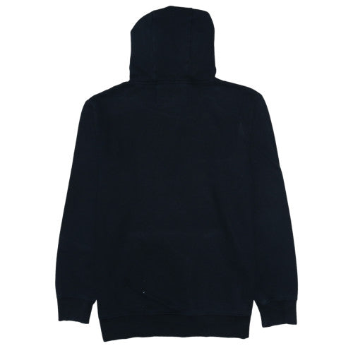 Quiksilver Womens Black Pullover Hoodie L Cotton Blend Logo Detail