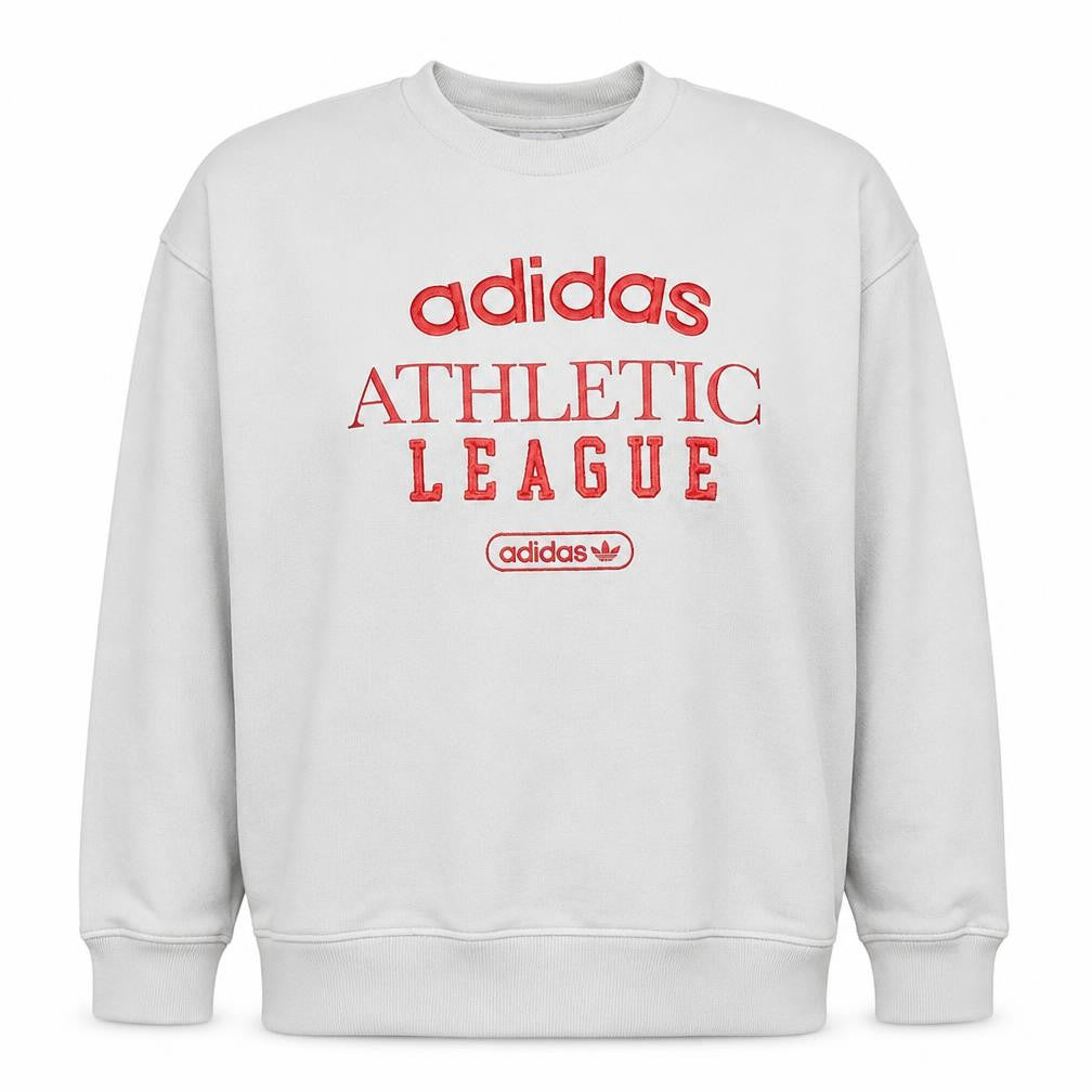 Adidas Women Beige Athletic League Crew Neck Sweatshirt Size 18