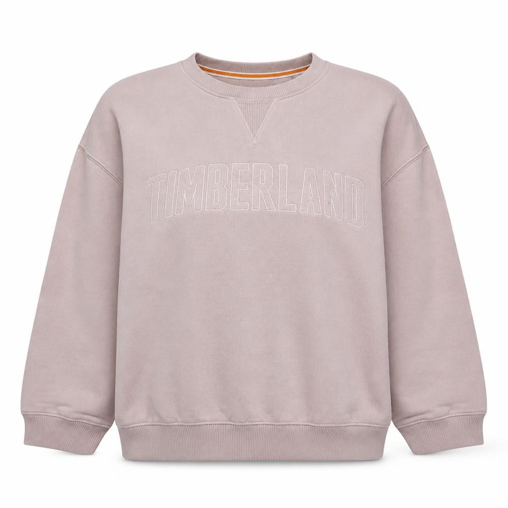 Timberland Womens Beige Cotton Blend Crew Neck Pullover Sweatshirt XL