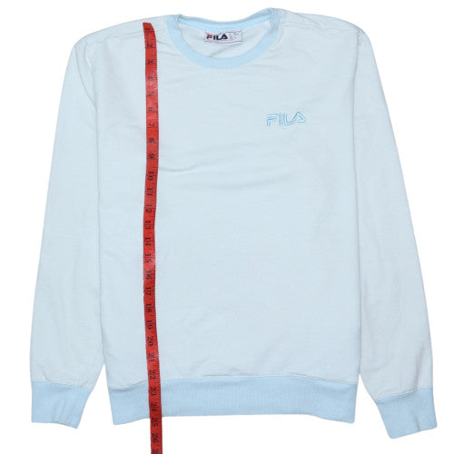 Fila Womens Light Blue Crew Neck Pullover Sweatshirt Size L
