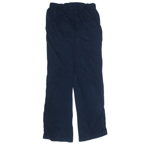 Nike Men's Blue Fleece Track Pants Size L Straight Leg Activewear