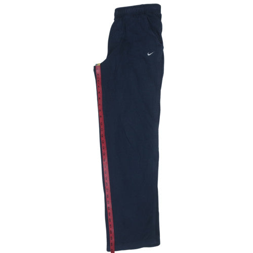 Nike Men's Blue Fleece Track Pants Size L Straight Leg Activewear