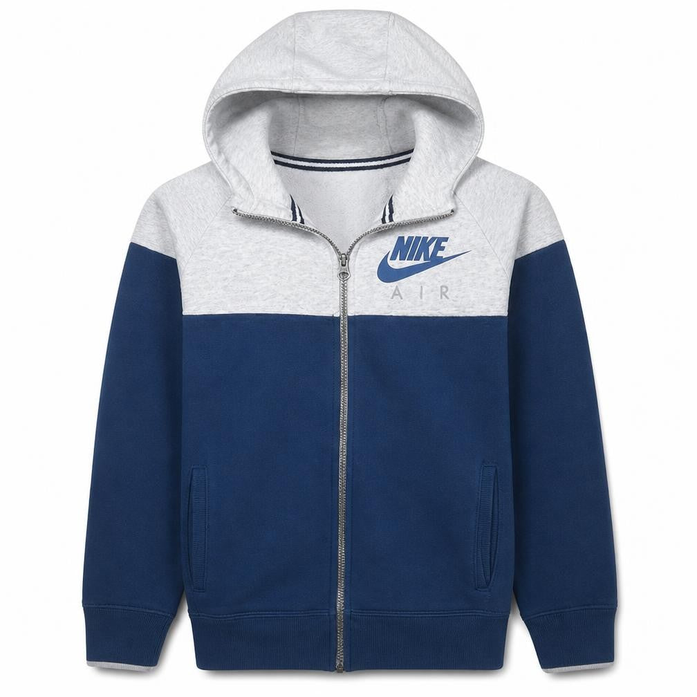 Nike Men's Blue Full Zip Air Hoodie Size M Fleece Jacket