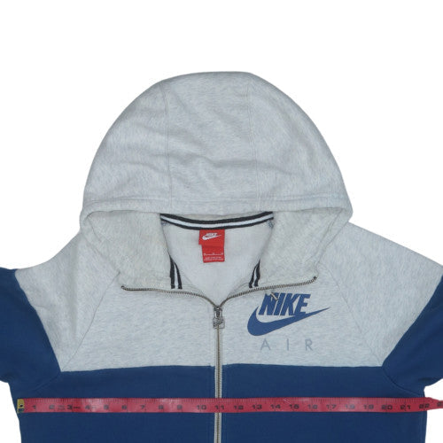 Nike Men's Blue Full Zip Air Hoodie Size M Fleece Jacket