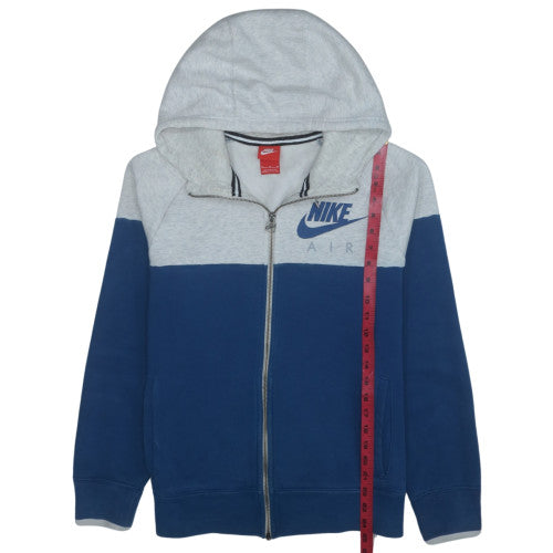 Nike Men's Blue Full Zip Air Hoodie Size M Fleece Jacket