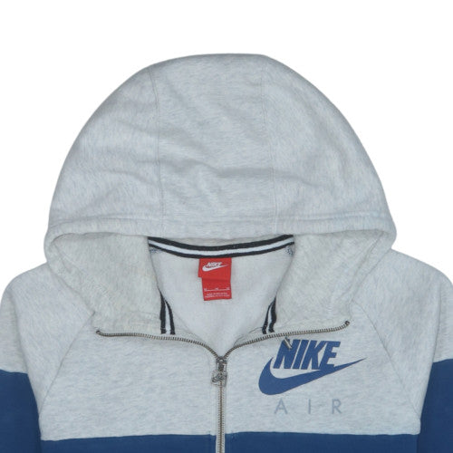 Nike Men's Blue Full Zip Air Hoodie Size M Fleece Jacket