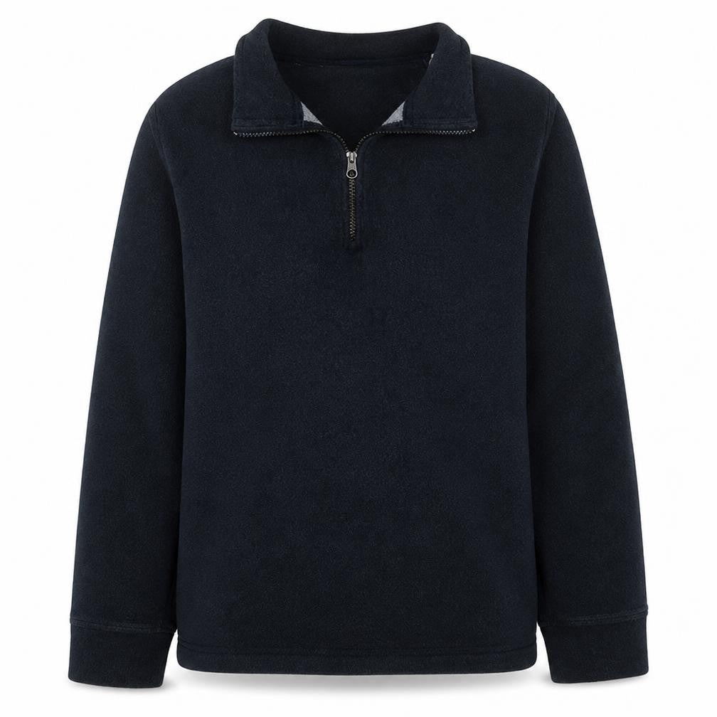 Timberland Men's Blue 1/4 Zip Cotton Fleece Sweatshirt Size L