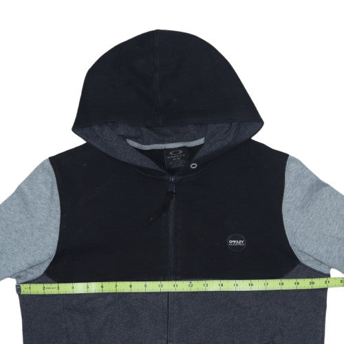 Oakley Men’s Grey Full Zip Hoodie Fleece Medium Regular Fit