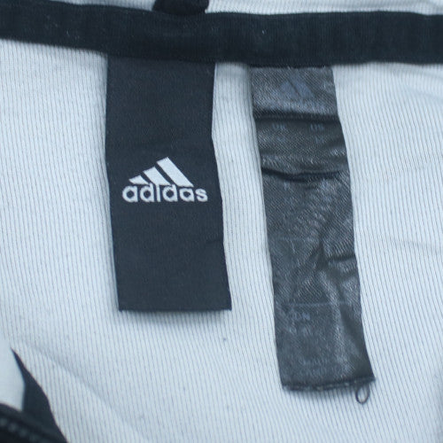 Adidas Men's Black Full Zip Hoodie Size M Regular Fit Sportswear