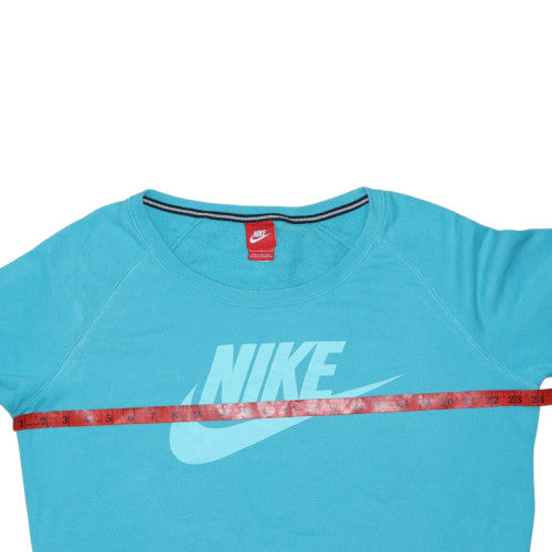 Nike Women's Blue Crew Neck Pullover Sweatshirt Size M