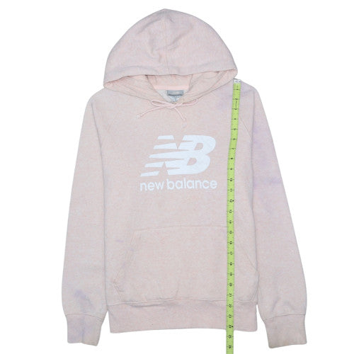 New Balance Womens Pink Pullover Hoodie Size 12 Cotton Blend