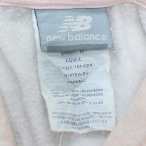 New Balance Womens Pink Pullover Hoodie Size 12 Cotton Blend
