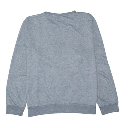 Back view of Disney women’s grey stitch sweatshirt l 14/16 crew neck pullover