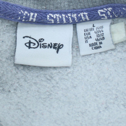 Additional view of Disney women’s grey stitch sweatshirt l 14/16 crew neck pullover