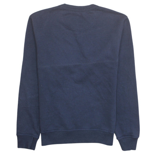 Champion Men's Blue Crew Neck Logo Sweatshirt Size S Regular Fit