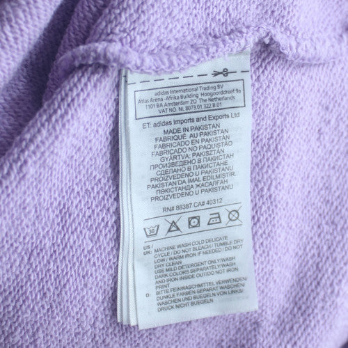 Adidas Womens Purple Crew Neck Pullover Sweatshirt Size M